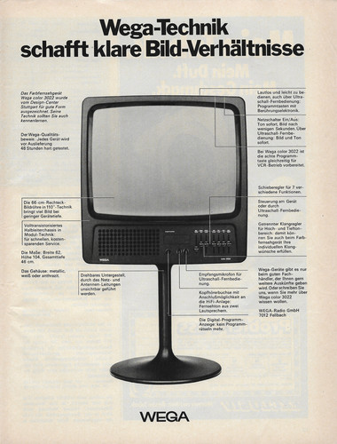 Wega 70er vintage - vintage, werbung